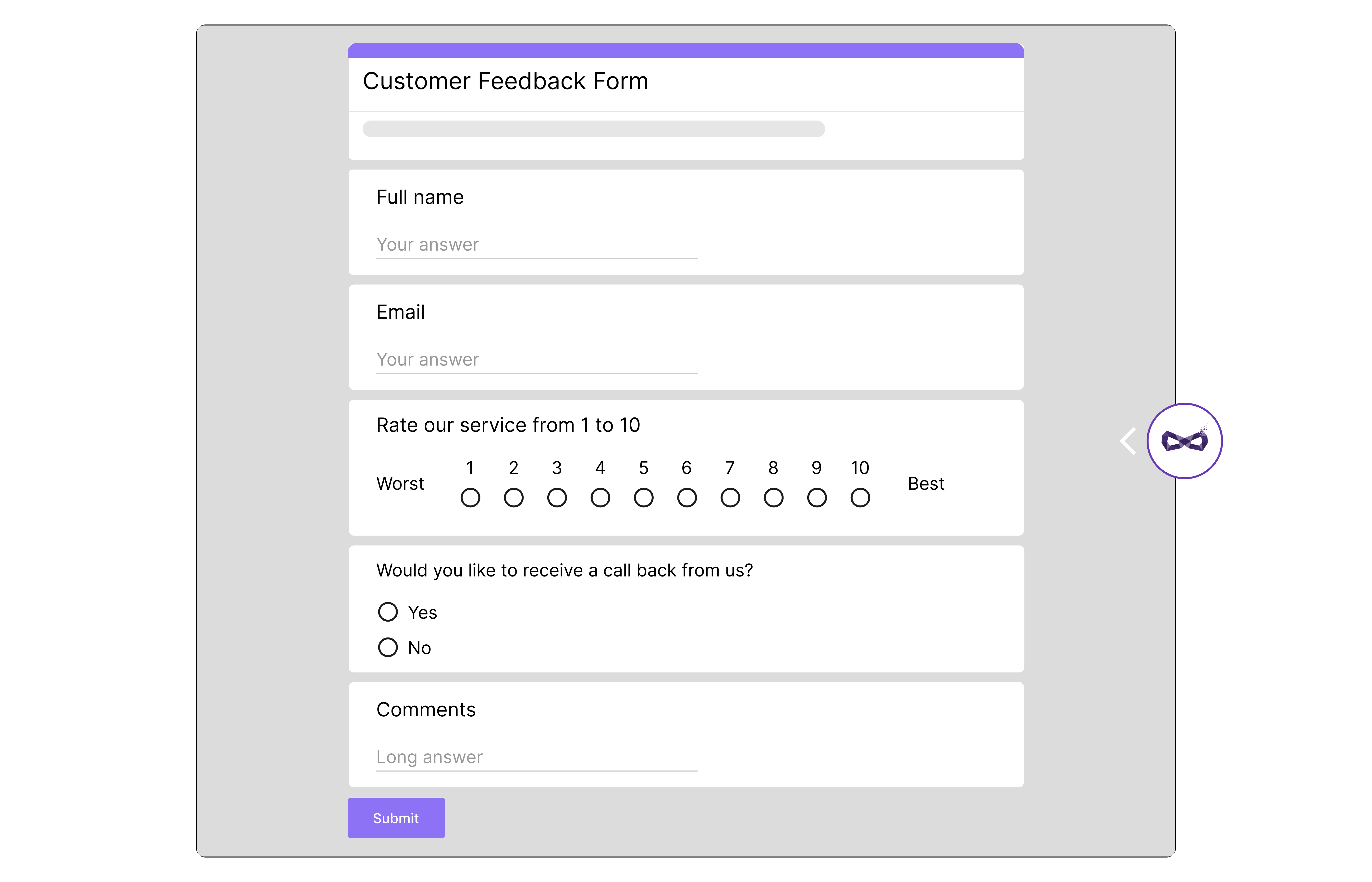 Google Forms without esign